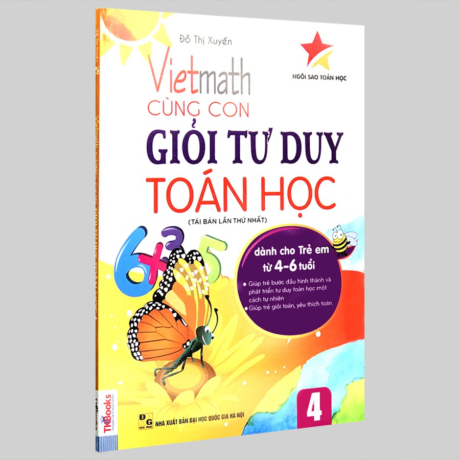 Sách - Vietmath - Cùng con giỏi tư duy toán học 4 (Tái bản 2020)