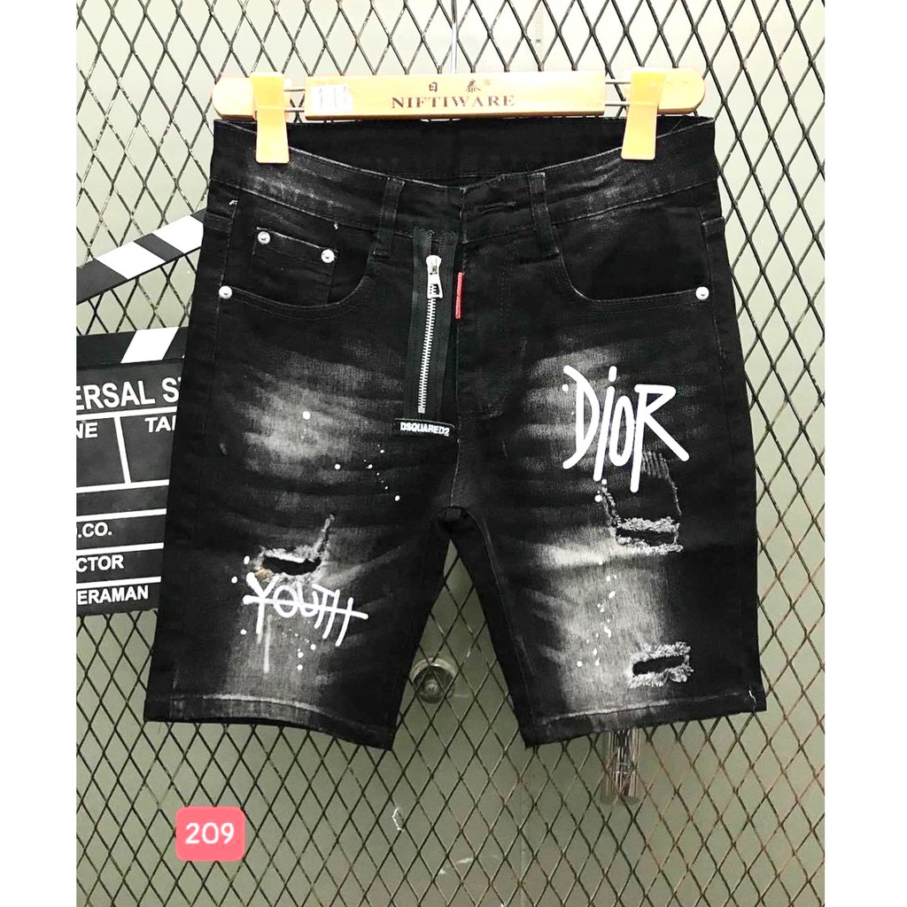 Quần short nam jean rách họa tiết Gemini Fashion chất vải dày dặn thời trang MS001