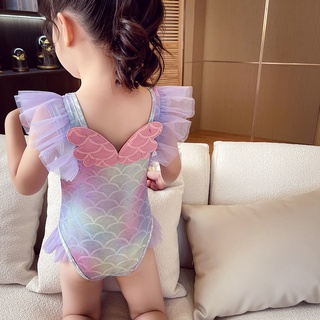 Đồ Bơi Một Mảnh In Hình Nàng Tiên Cá Cho Bé Gái