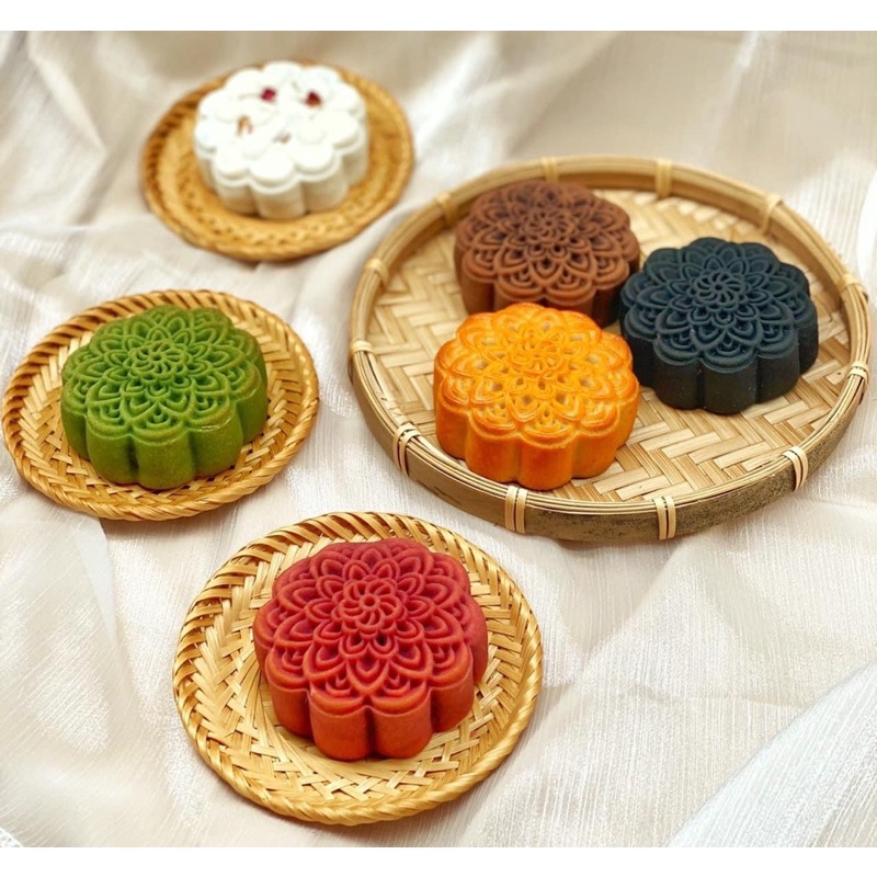 Khuôn trung thu lò xo 2022 - 4 mặt tròn