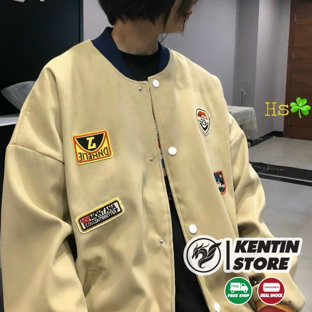 Áo khoác nỉ khoá nút Cotton Boomber cao cấp form Unisex cho nam nữ và cặp đôi có 2 lớp trần bông dày mịn siêu cá tính | BigBuy360 - bigbuy360.vn