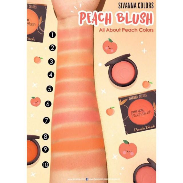 Phấn Má Hồng Sivanna Colors Peach Blush HF6017