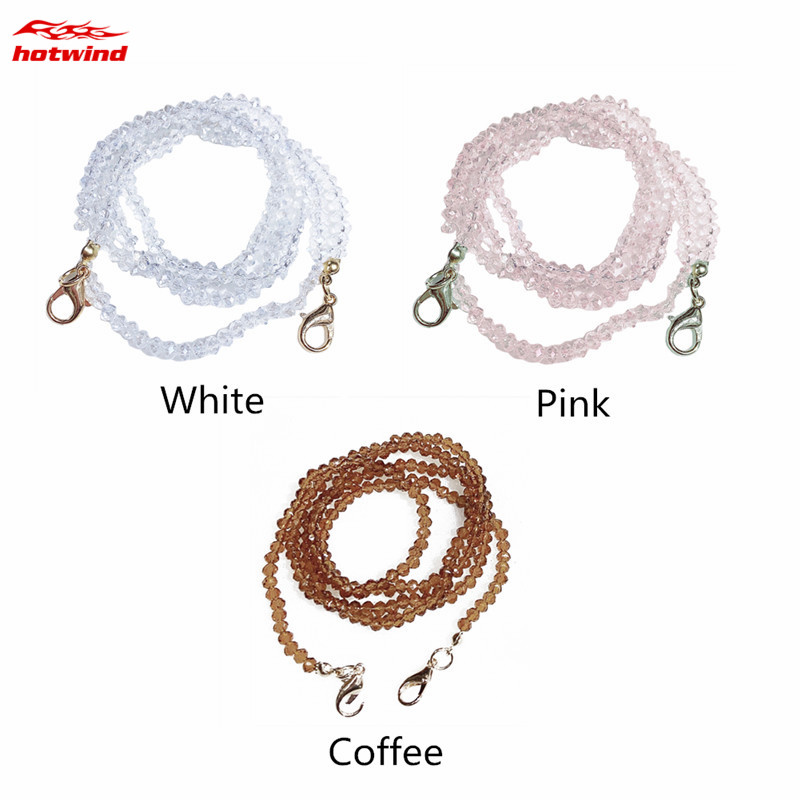 [Hàng mới về] Dây đeo khẩu trang có móc chống rơi chống thất lạc an toàn phối pha lê nhân tạo