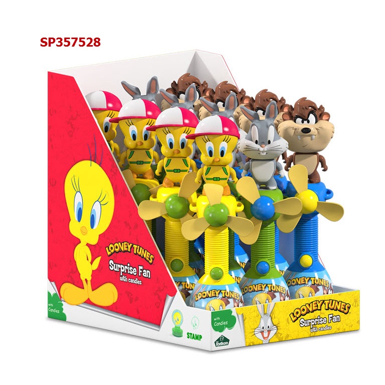 Kẹo cây quạt đồ chơi LOONEY TUNES Relkon 10g