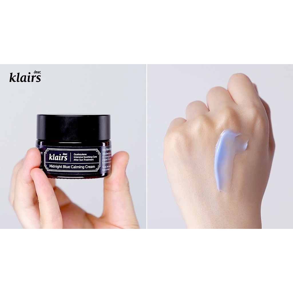 Kem Dưỡng Ẩm Phục Hồi Da Dầu Mụn Klairs Midnight Blue Calming Cream 30ml