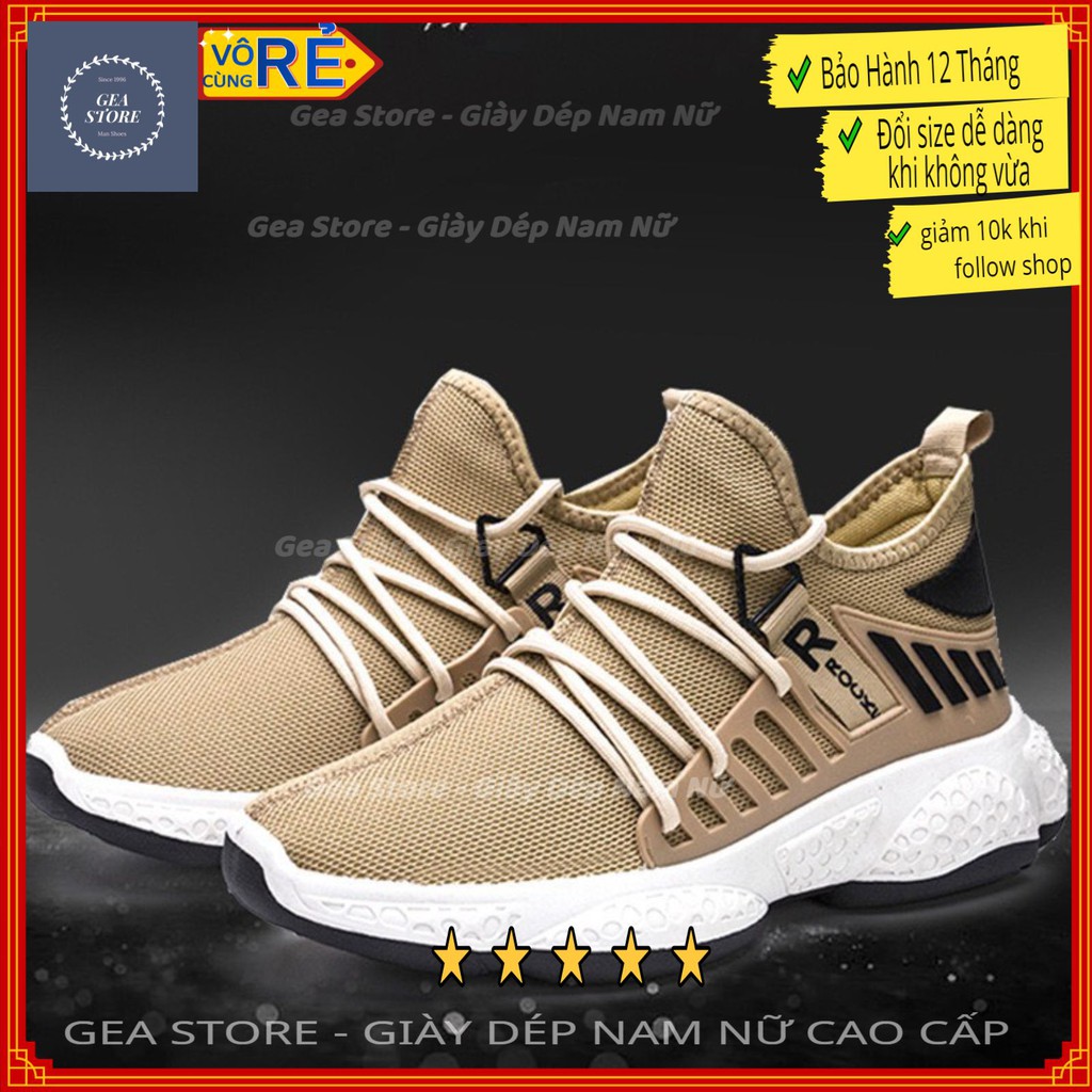 Giày thể thao nam chữ R Tahugon, Giày sneaker nam tăng chiều cao đẹp cao cấp, thoáng mát chân - Mã THGTT02