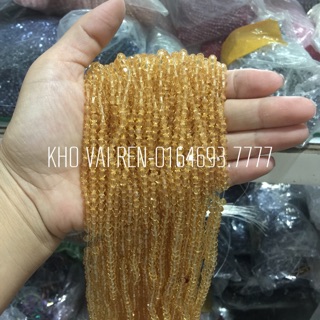 Hạt pha lê, hạt cườm kết áo trang trí 4mm