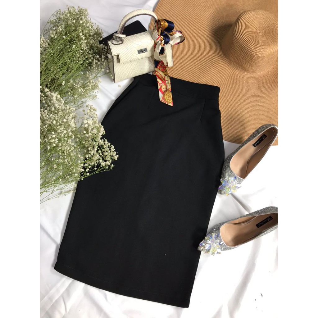 Chân Váy Công Sở Nữ Cao Cấp Chất Vải Cotton Lạnh Co Dãn 3 Màu | BigBuy360 - bigbuy360.vn