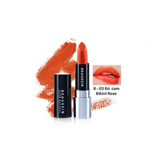 [HÀNG CHÍNH HÃNG] - Son Môi Siêu Lì Son Lì Nụ Tầm Xuân Beauskin Extra Makeup Matte Lipstick B-03 - Màu Đỏ Cam
