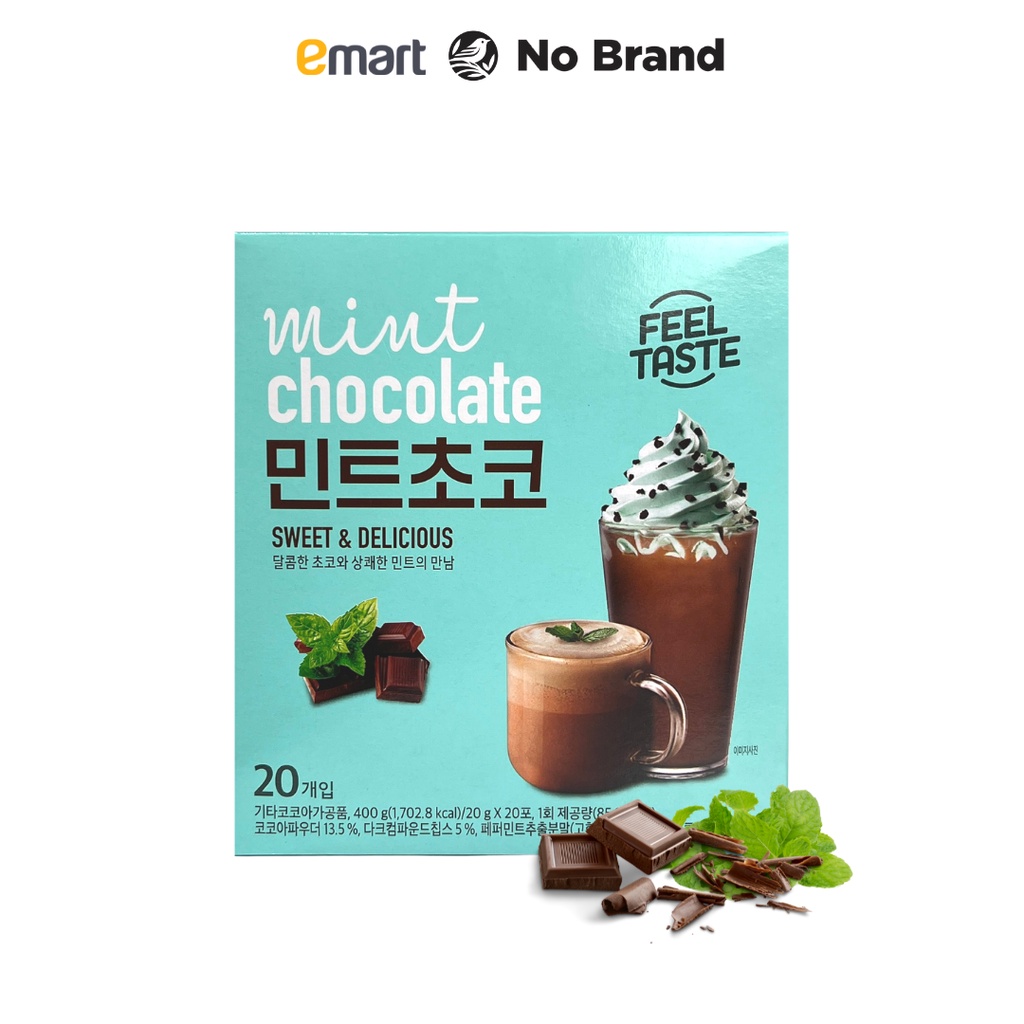 Hộp 20 Gói Bột Socola Bạc Hà Pha Sẵn Chocomint 400g - Emart VN