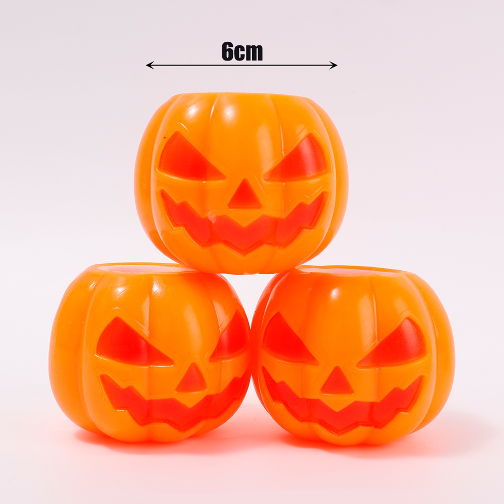 Đồ Chơi Bóp Mềm Squishy Dễ Thương Giảm Stress Hình Ma Quỷ Bí Ngô Màu Sắc Ngẫu Nhiên Dùng Để Trang Trí Tiệc Halloween