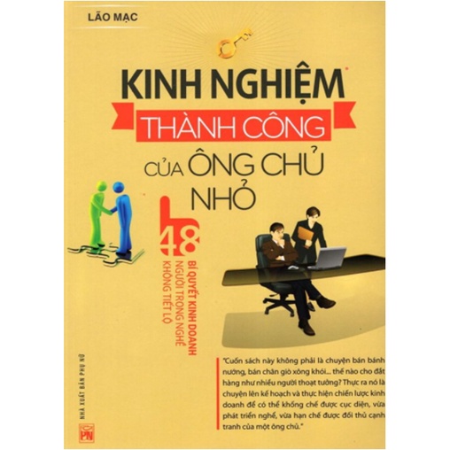 Sách - Kinh Nghiệm Thành Công Của Ông Chủ Nhỏ