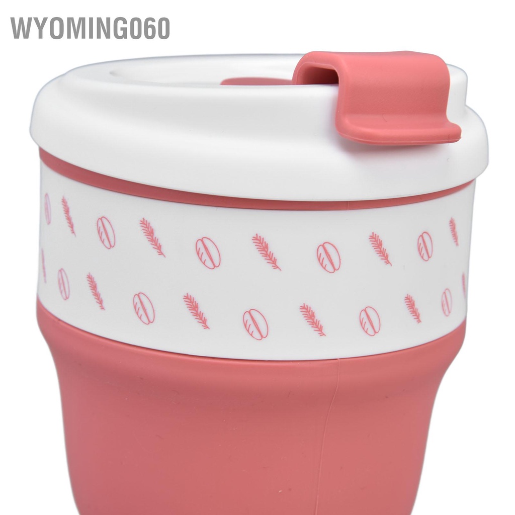 [Hàng Sẵn] Silicone Collapsible Traval Cup gấp cà phê cốc di động có thể tái sử dụng với【Wyoming060】