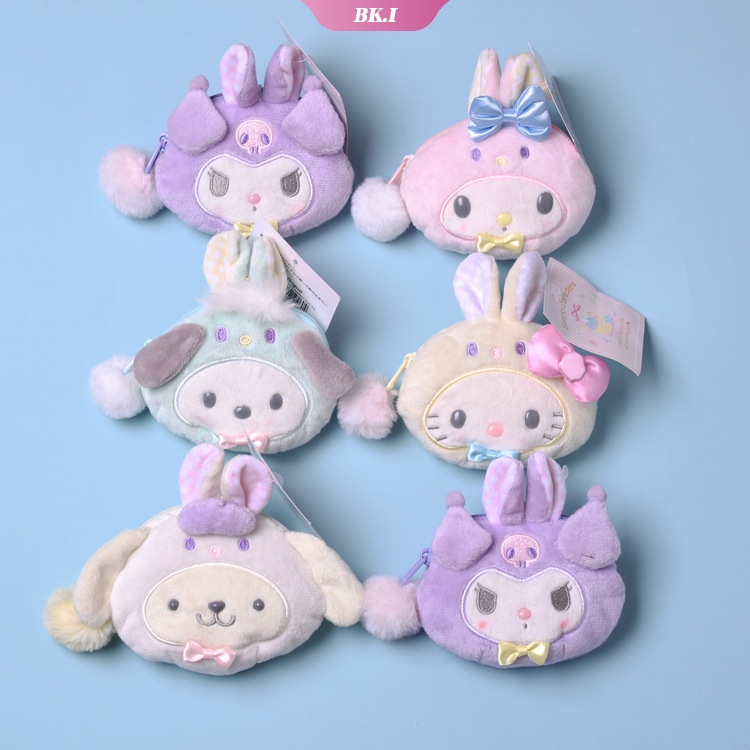 Ví Đựng Tiền Xu Nhồi Bông Hình Hoạt Hình Kuromi Pochacco Melody Đáng Yêu Cho Bé Gái (Ku2)