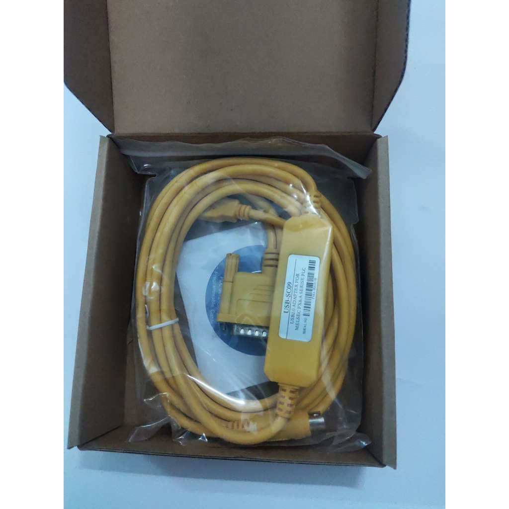 Cáp lập trình dùng cho Mitsubishi PLC USB-SC09-FX USB to RS422 Adapter for MELSEC FX PLC, A