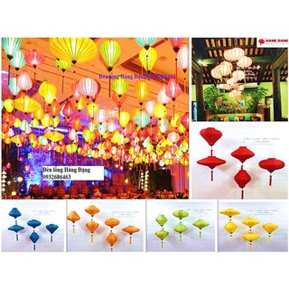 Combo 5 đèn lồng Hội an các size trang trí giá rẻ