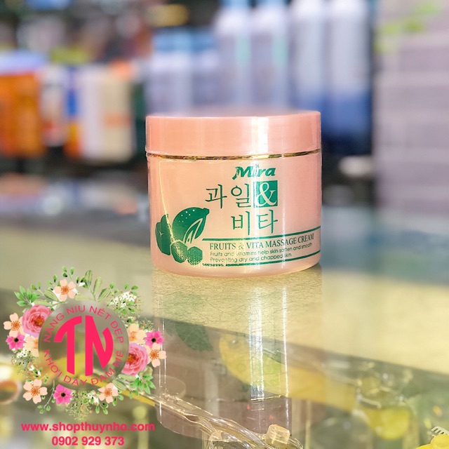 Kem Massage Hồng Mira Fruit & Vita Massage Cream