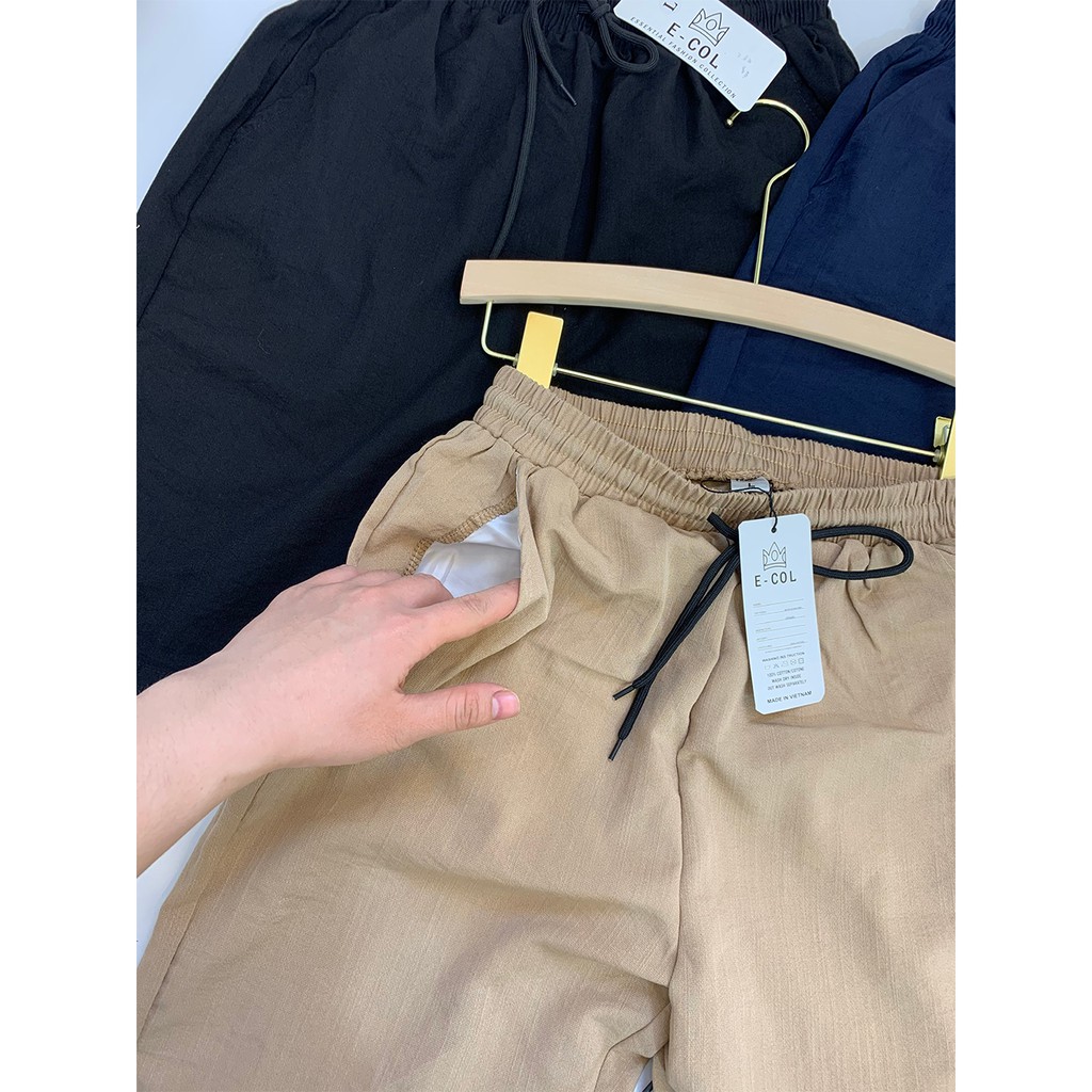 Quần short đũi nam E-COL (48-85kg) Sợi tự nhiên Mát - Mềm - Nhẹ | BigBuy360 - bigbuy360.vn