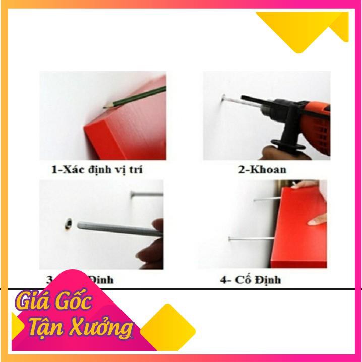 COMBO 3 thanh ngang kệ treo tường Rộng 40cm x sâu 15cm gỗ ( màu trắng, vàng, nâu, đen...)