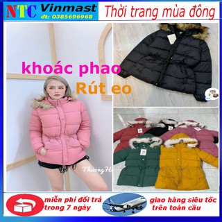 [Hoàn 15% xu đơn 150k] Áo khoác phao nữ dáng ngắn ba lớp rút eo (áo phao nữ 3 lớp) ( ÁO RÚT EO )