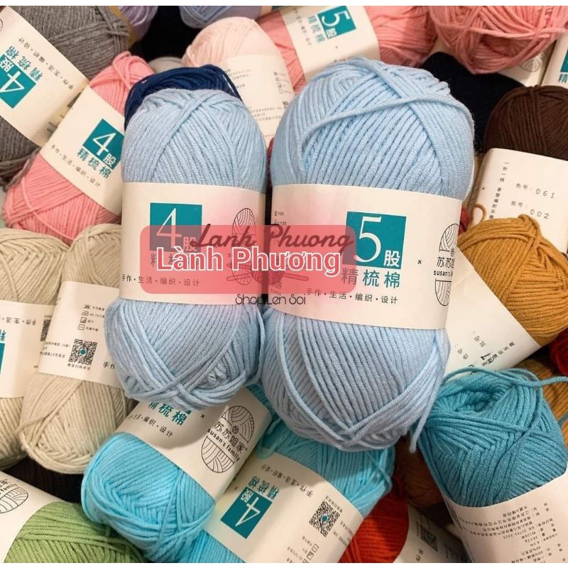Len Susan's Family 5 100gr mền mịn  _ len móc thú bông, áo mền mịn