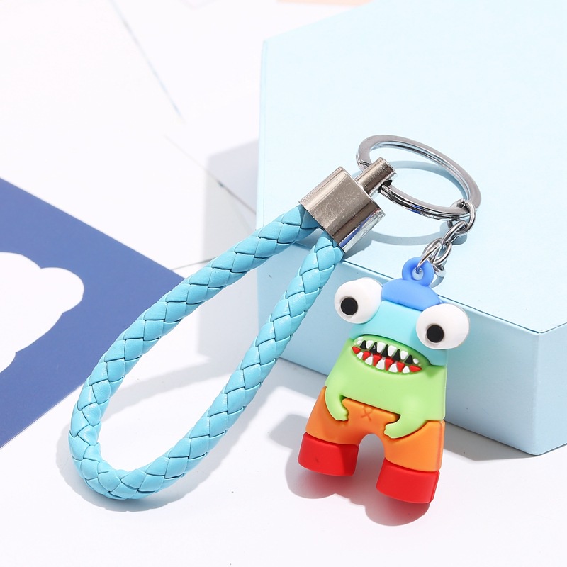 Móc Khóa Hình Quái Vật Hoạt Hình Xinh Xắn