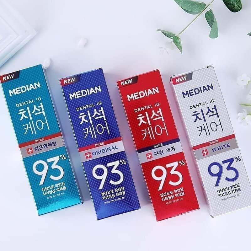 Kem Đánh Răng Hàn Quốc Trắng Răng Median Dental IQ 93% 120g