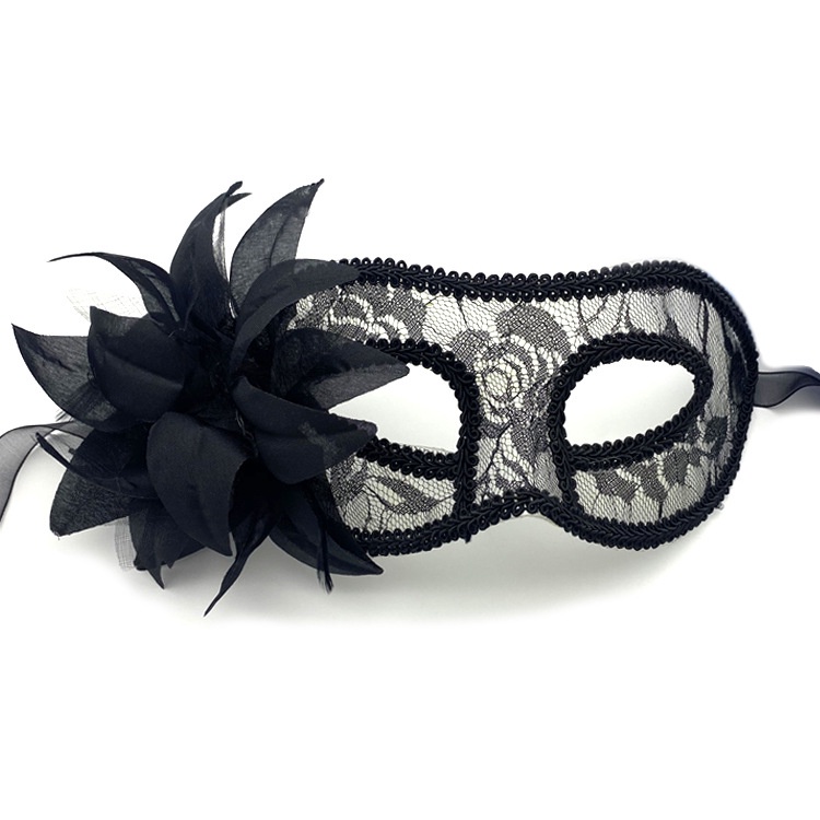 Mặt Nạ Ren Hoa Nửa Mặt Hóa Trang Halloween