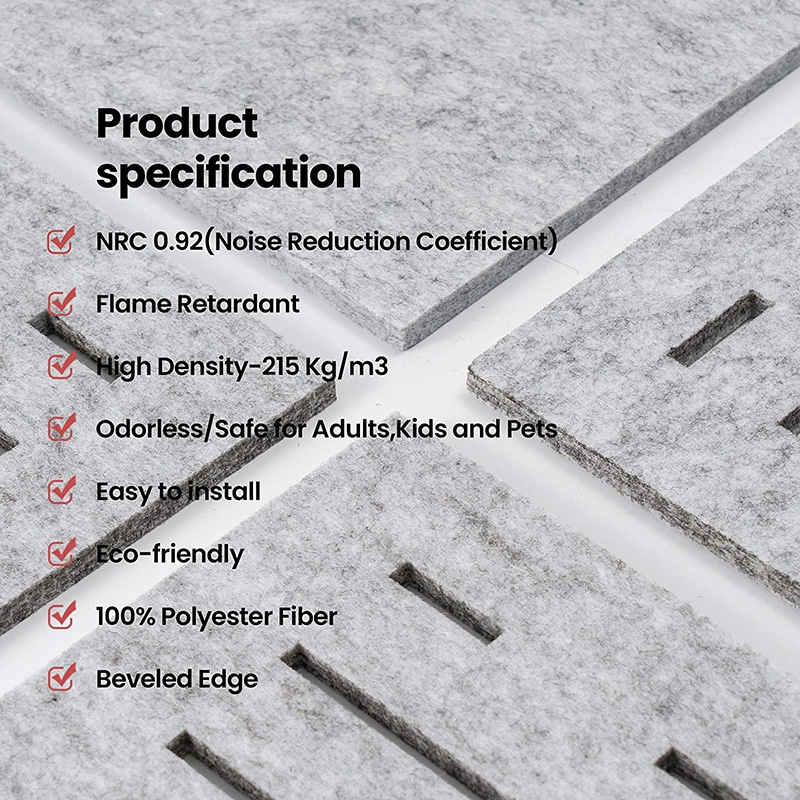 Bộ 12 Miếng Đệm Cách Âm Cho Echo Và Bass Dùng Trang Trí Tường Và Tường Acoustic