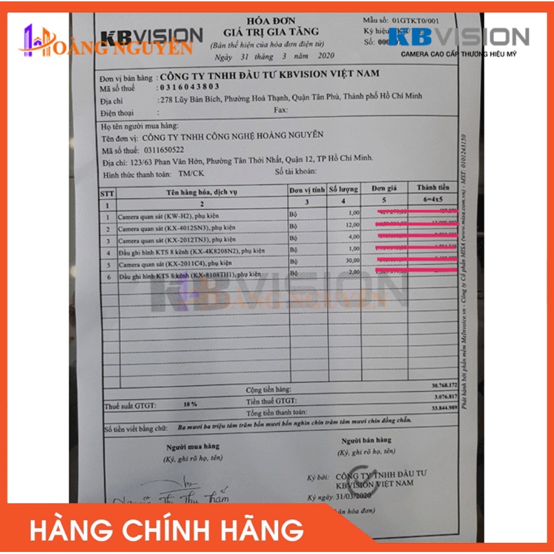 [NHÀ PHÂN PHỐI] Đầu ghi hình 8 kênh Kbvision KX-8108H1