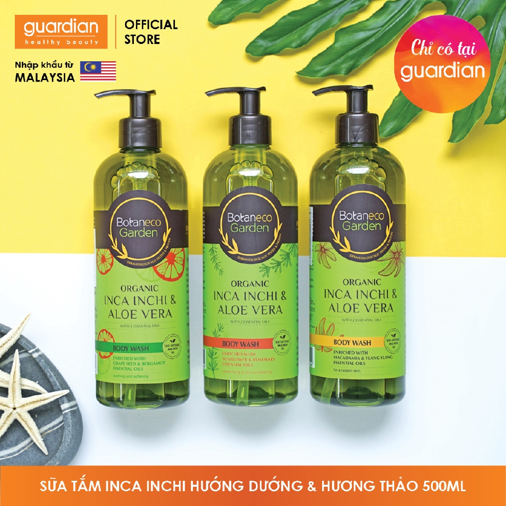 Sữa tắm Botaneco Garden Inca Inchi chiết xuất Hoa Hướng Dương và cây Hương Thảo 500ml | BigBuy360 - bigbuy360.vn