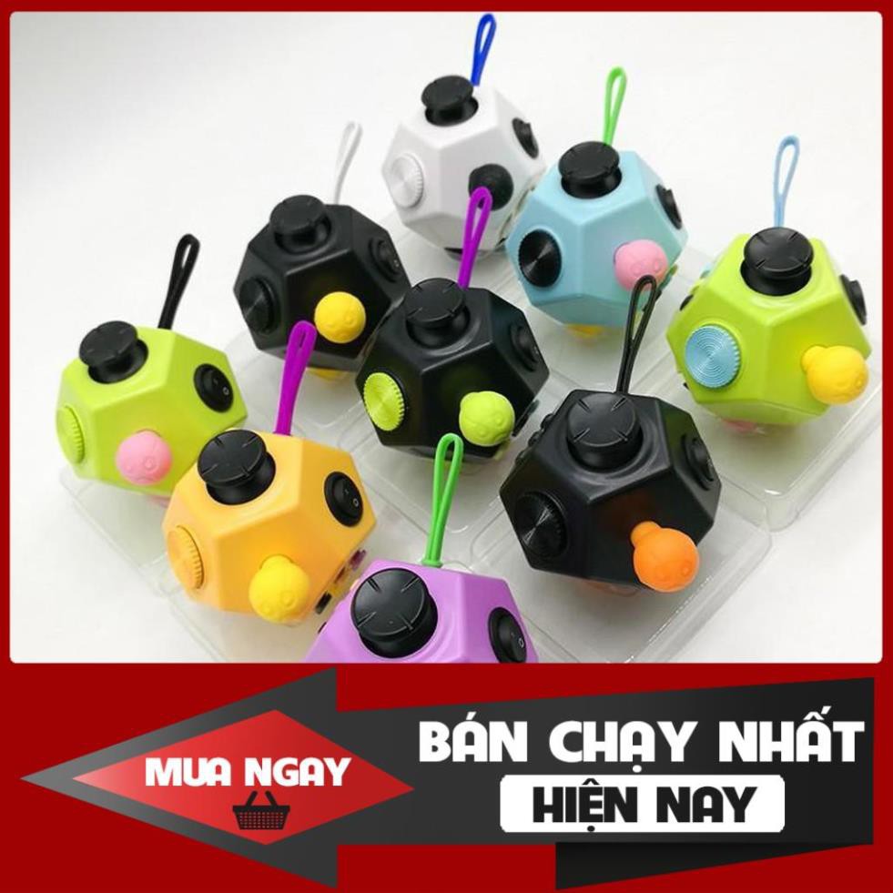 Fidget Cube Khối Vuông Giảm Stress Holy Crystal Thế hệ 02 mới V2 (màu ngẫu nhiên)