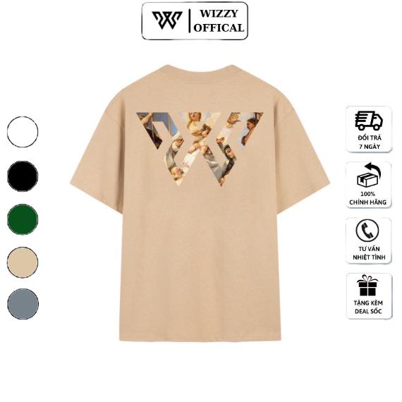 Áo phông nam cộc tay unisex, Áo thun nam cổ tròn cotton fom dáng rộng in Madonna WZC06 Wizzy Official Mã 03