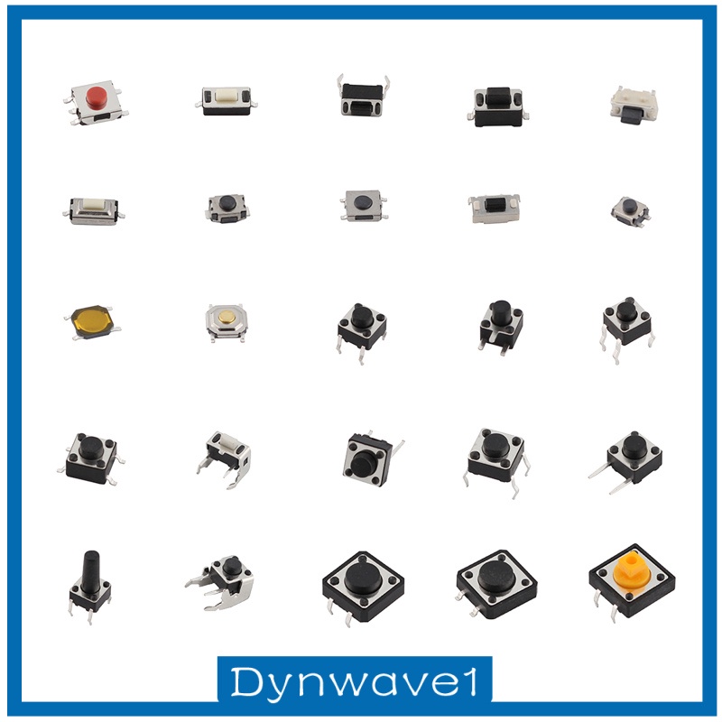 Bộ Công Tắc Micro Nhấn 125pc Cho Điện Tử Dynwave1