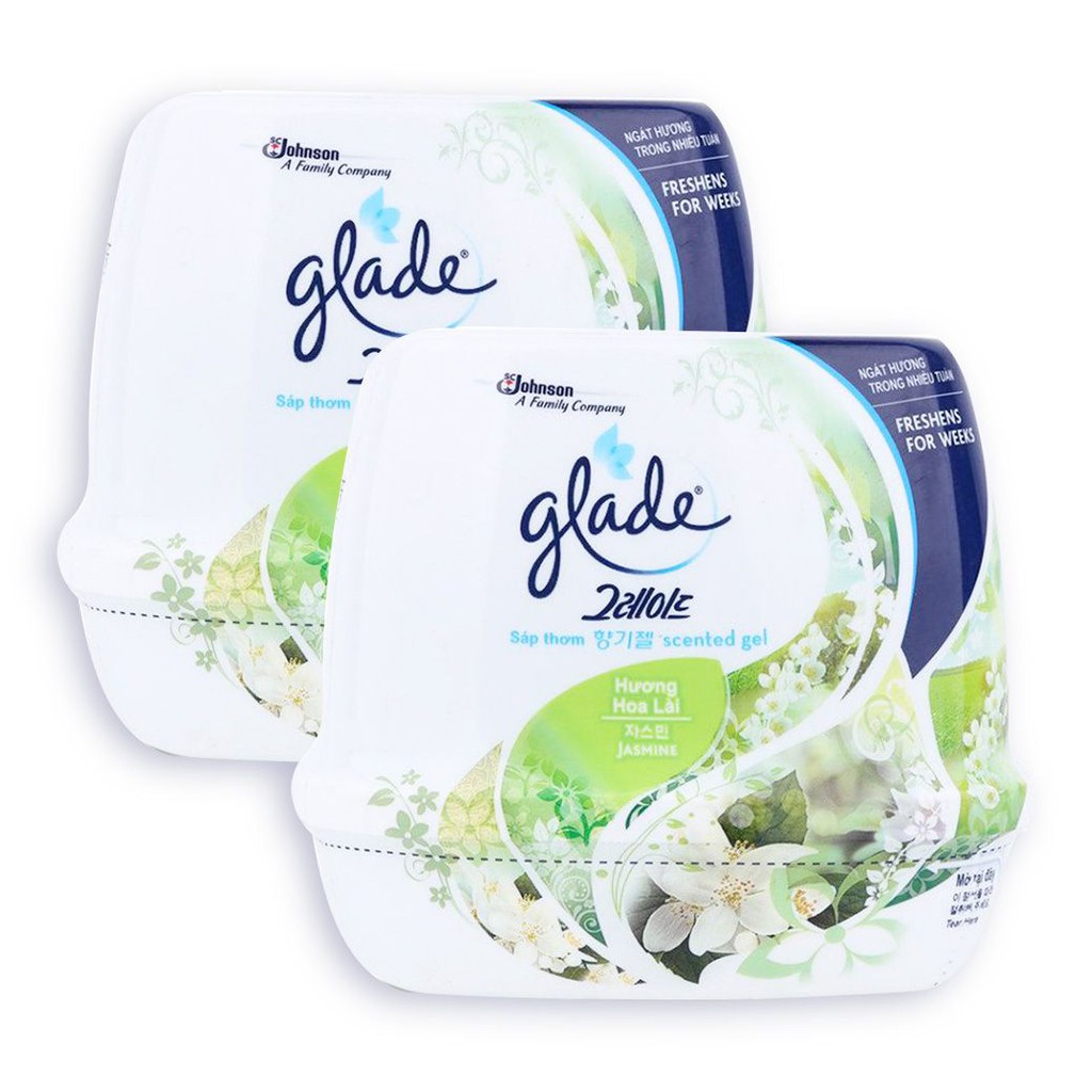 Lô 2 Sáp Thơm Glade Hương Hoa Lài 180G