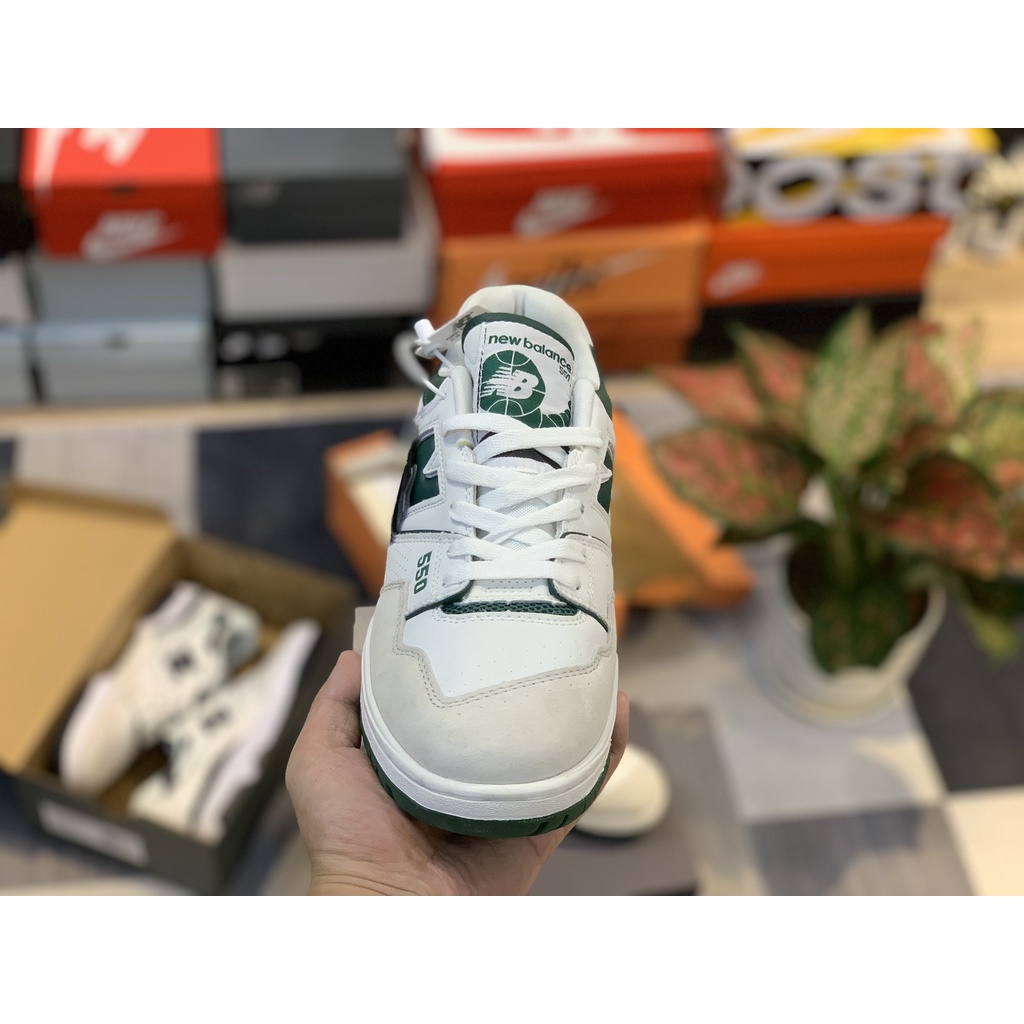 Giày sneaker thể thao nb new blance 550 white green xanh lá hàng cao cấp - ảnh sản phẩm 2