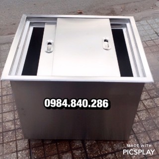 Thùng đá âm inox 304  quầy bar