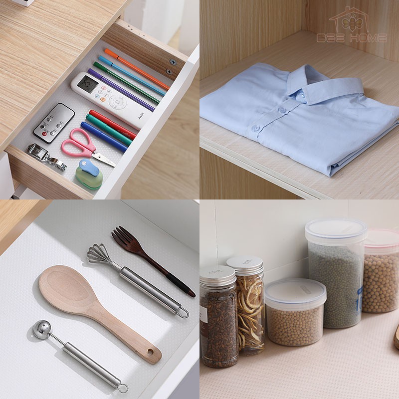 Miếng lót trong suốt chống bụi chống ẩm chống trơn trượt cho ngăn tủ- Beehome_Gia dụng thông minh