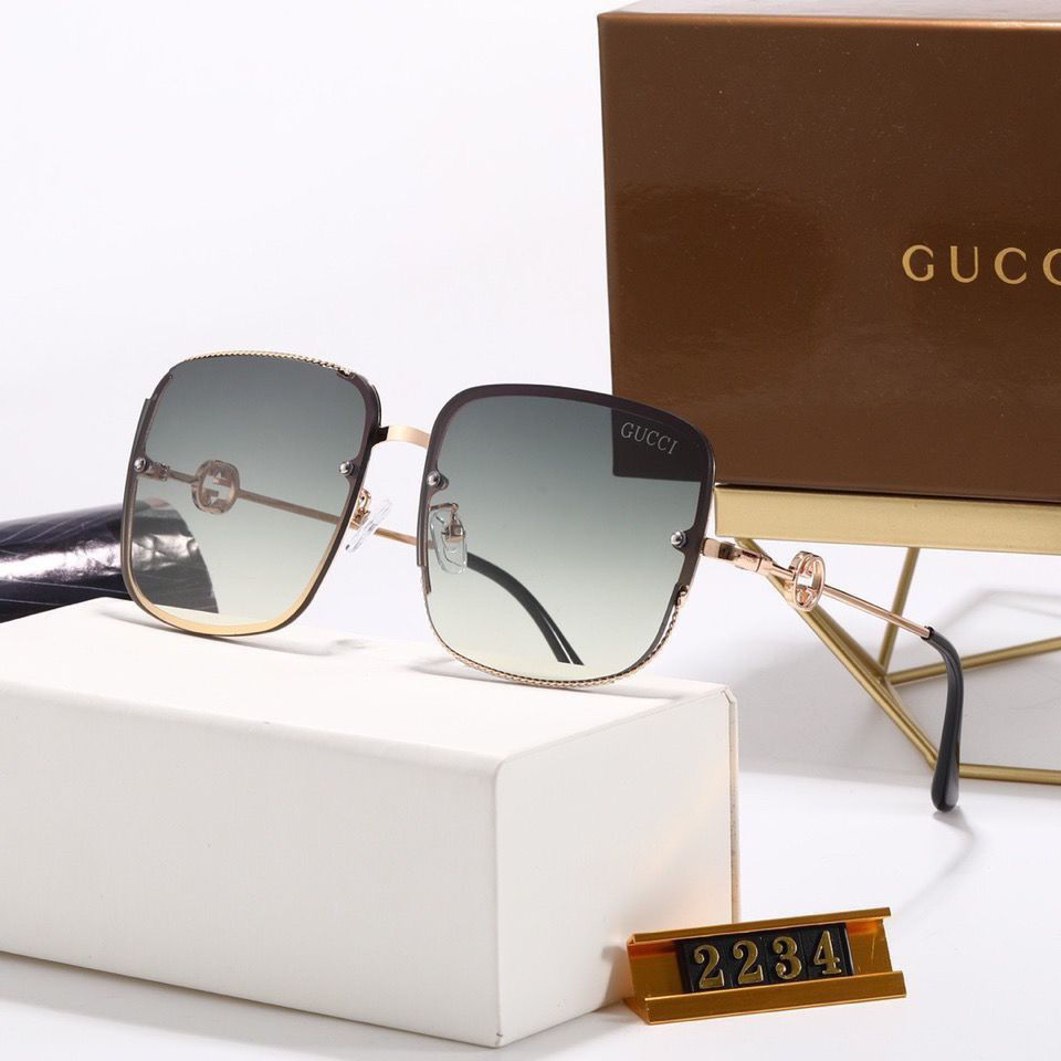 Kính Mát Gucci Chống Tia Uv 400 Cao Cấp Cho Nam Hitam