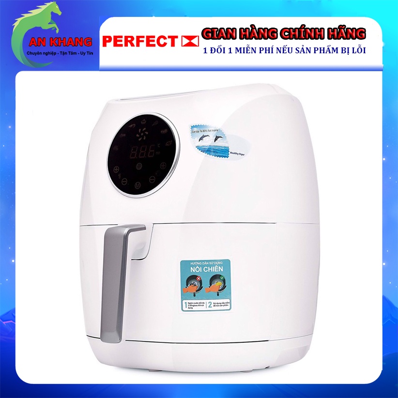 Nồi Chiên Không Dầu Điện Tử Perfect Digital PF-D88 5L 5 Lít - Hàng Chính Hãng (Bảo Hành 12 Tháng)