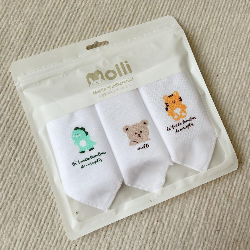 Khăn sữa set 3 Molli Design by Korea - KT 35*35cm
