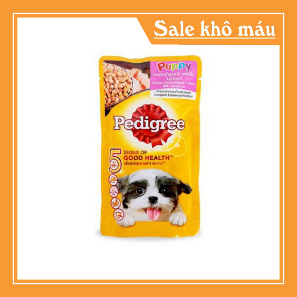 [FLASH SALE]  Thức ăn chó Pate cho chó gói 130g ( vị ngẫu nhiên )