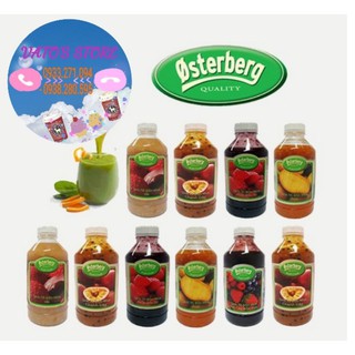 Sinh tố bốn mùa Osterberg chai 1L ĐỦ MÙI Dâu Đào Cafe Ổi Xoài Cam Dứa Táo Bưởi Chanh dây Phúc bồn tử Kiwi Hồng