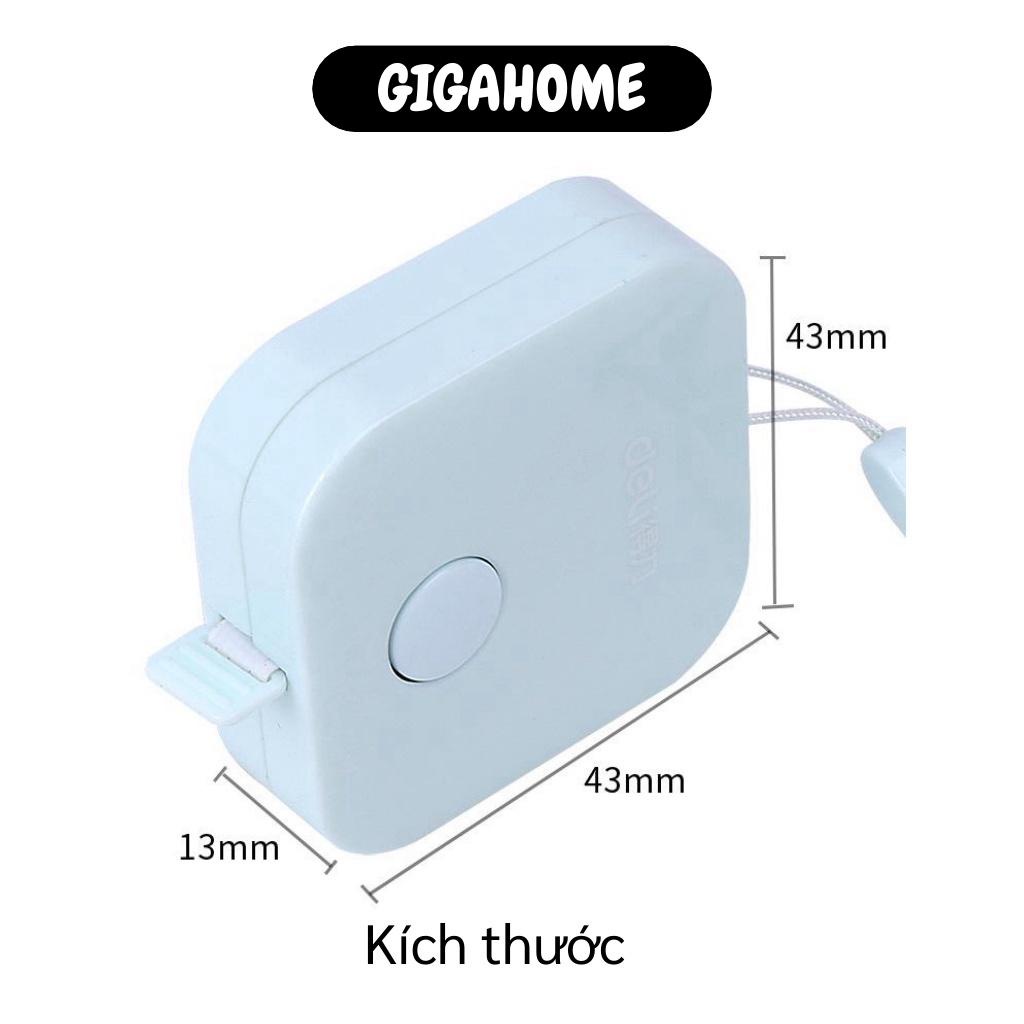 Cuộn thước dây mini GIÁ VỐN]Cuộn thước đo nhỏ gọn tiện lợi 1m5 có nút bấm thu dây tiện lợi 8501