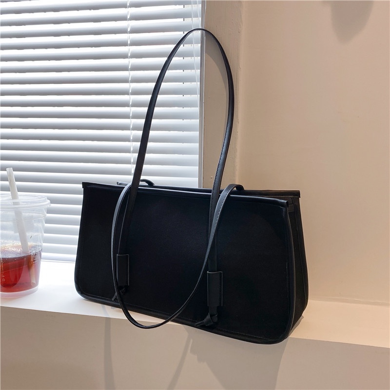 Túi Tote Đeo Dưới Cánh Tay Màu Sắc Retro Thời Trang Cho Nữ