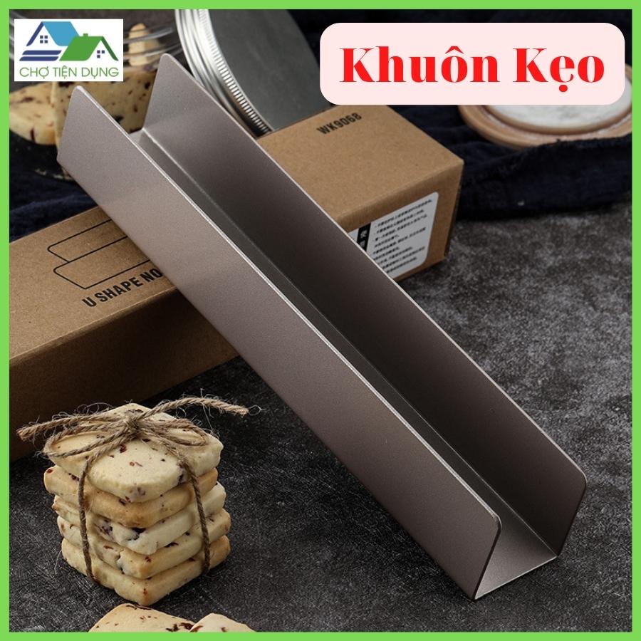 Khuôn Bánh Qui Bơ Kẹo Nougat Hình Chữ U 24,5cm Dụng Cụ Làm Bánh Chống Dính - MOUNOUGAT-01