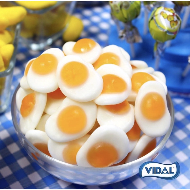 Kẹo dẻo trái cây hình trứng chiên, cây kem và hàm răng dễ thương Vidal Tây Ban Nha 80g