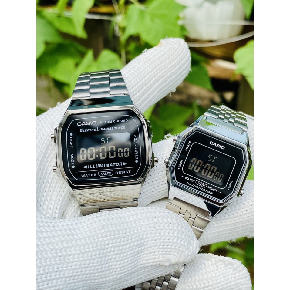 Đồng hồ nam casio vintage , chính hãng fullbox  A168WGG-1B