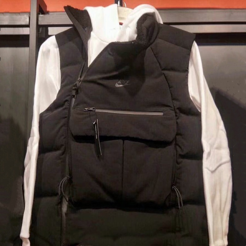 Áo Khoác Phao Không Tay NIKE Phối Nhiều Túi Phong Cách Mùa Đông CU3768