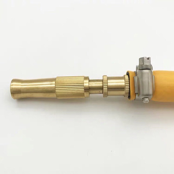 Đầu Vòi Xịt Tăng Áp Lực Nước Mini Bằng Đồng - Vòi Xịt Nước Tăng Áp Kèm Đai Siết Ống